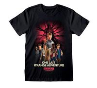 Stranger Things Men's One Last Strange Adventure Artwork T-Shirt in Black | Size: Small Stranger Things Black S