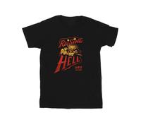 Stranger Things Mens Raising Hell Cotton T-Shirt - Black - Black - L
