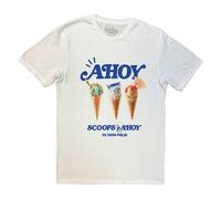 Stranger Things Men's Scoop Ahoy T-Shirt in White | Size: Medium Stranger Things White M