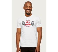Stranger Things Men's Scoops Ahoy Steve Harrington Robin You Suck T-Shirt in White | Size: XL Stranger Things White XL