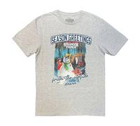 Stranger Things Men's Seasons Greetings T-Shirt in Grey | Size: Small Stranger Things Grey S