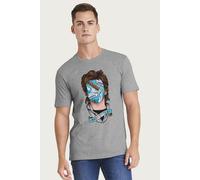 Stranger Things Men's Steve Harrington Babysitter Tattoo T-Shirt in Mid Grey | Size: Medium Stranger Things Mid Grey M