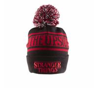 Stranger Things Men's The Upside Down Pom Pom Beanie in Black Stranger Things Black One Size