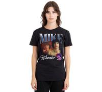 Stranger Things Mike Homage Ladies T Shirt, Black, Medium