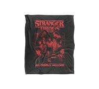 Stranger Things Mindflayer Group Horror Movie Poster 152 X 127 Cm Blanket in White Stranger Things White 152 X 127 Cm