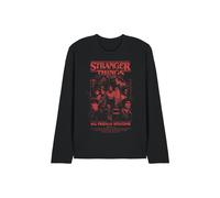 Stranger Things Mindflayer Group Horror Movie Poster Long Sleeve T-Shirt, Black | Size: Small Stranger Things Black S