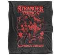 Stranger Things Mindflayer Group Horror Movie Poster Silky Touch Super Soft Throw Blanket 152 X 127 Cm, White