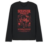 Stranger Things Mindflayer Group Horror Movie Poster Unisex Long Sleeve T Shirt, Black, Small
