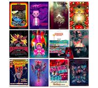 Stranger Things Mini Poster Set - Netflix Room Decor Bundle with 12 Mini Stranger Things Wall Art Posters Plus Bookmark | 6" x 4" Netflix Posters for Walls