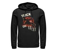 Stranger Things Monster Pumpkin Hoodie Hooded Sweatshirt, Black, XXL