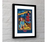 Stranger Things Naughty List Christmas Framed Poster Stranger Things Multicolor