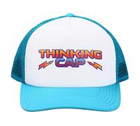 Stranger Things Netflix Series Blue & White Thinking Hat Trucker Hat