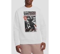 Stranger Things Newspaper Demogorgon Sighting Sweatshirt, White | Size: XL Stranger Things White XL