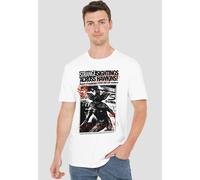 Stranger Things Newspaper Demogorgon Sighting T-Shirt, White | Size: Small Stranger Things White S