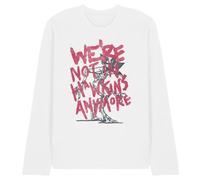 Stranger Things Not in Hawkins Unisex Long Sleeve T Shirt, White, Medium