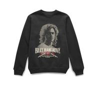 Stranger Things Official Billy Hargrove Sweatshirt - Black | Size: XL Stranger Things Black XL