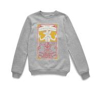 Stranger Things Official Demogorgon Tarot Card Sweatshirt - Grey | Size: XL Stranger Things Grey XL