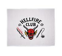 Stranger Things Official Fleece Blanket | Super Soft Warm Throw | Hellfire Club Design Character World Brands | Perfect For Teens Bedroom Camping Or Sleepovers