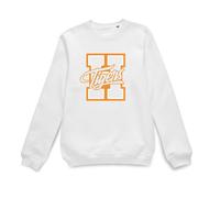 Stranger Things Official H Tigers Sweatshirt - White | Size: Large Stranger Things White L