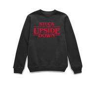 Stranger Things Official Stuck In The Upside Down Sweatshirt - Black | Size: Medium Stranger Things Black M