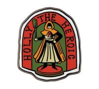 Stranger Things Officially Licensed Holly The Heroic Limited Edition Pin Badge Stranger Things Multicolor