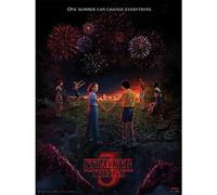 Stranger Things One Summer Print - Multicoloured - 40cm x 30cm - Multicoloured - Multicoloured