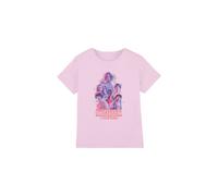 Stranger Things Pink Glow Group Girls T-Shirt in Light Pink | Size: 7-8 Years Stranger Things Light Pink 7-8 Years