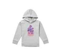 Stranger Things Pink Glow Group Youth Kids Pull-Over Hoodie, Athletic Heather in Grey | Size: 7-8 Years Stranger Things Grey 7-8 Years
