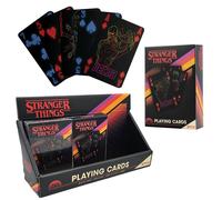 Stranger Things Playing Cards CDU Containing 12 Packs in Black Stranger Things Black