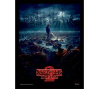 Stranger Things Pumpkin Patch Framed Canvas Print - Multicoloured - 60cm x 80cm - Multicoloured