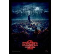Stranger Things Pumpkin Patch Framed Canvas Print Stranger Things Multicolor