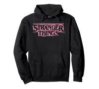 Stranger Things Punk Logo Pink Pullover Hoodie
