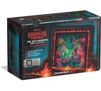 Clementoni Stranger Things Metamorphic Art with LED Light: 520-Piece puzzle, Colour-Changing Scene with Eleven, Friends and the Mind Flayer