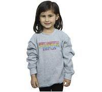 Stranger Things Rainbow Dot Logo Sweatshirt Netflix Grey 7-8 Years