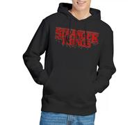 Stranger Things Retro Drippy Logo Unisex Hoodie, Black, Small