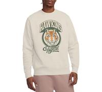 Stranger Things Retro Hawkins Tigers Unisex Sweatshirt, Natural, X-Large