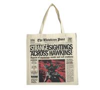 Stranger Things Reusable Shopping Bag with Retro Design | Large Fabric Bag for Shopping and Daily Use