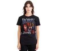 Stranger Things Robin Homage Ladies T Shirt, Black, XX-Large