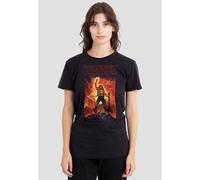Stranger Things Rock Of Eddie Munson Ladies T Shirt, Black Stranger Things Black L