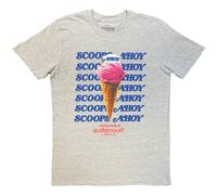 Stranger Things Scoop Ahoy Ice Cream T-Shirt in Grey | Size: XL Stranger Things Grey XL