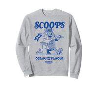 Stranger Things Scoops Ahoy Blue Ice Cream Parlor Sweatshirt