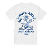 Stranger Things Scoops Ahoy Retro T-shirt white M