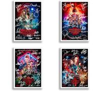 Stranger Things Season 1 2 3 4 & 5 Cast Signed Autograph A4 Posters Photo Print TV Show Series Framed Memorabilia Gift Winona Ryder David Harbour All Seasons (A4 Poster Only)