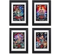 Stranger Things Season 1 2 3 4 & 5 Cast Signed Autograph A4 Posters Photo Print TV Show Series Framed Memorabilia Gift Winona Ryder David Harbour All Seasons (A4 Black Framed & Mounted)