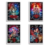 Stranger Things Season 1 2 3 4 & 5 Cast Signed Autograph A4 Posters Photo Print TV Show Series Framed Memorabilia Gift Winona Ryder David Harbour All Seasons (A3 Poster Only)