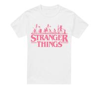 Stranger Things Season 1 Bike Ride Logo Unisex T Shirt, White, XXX-Large
