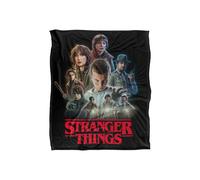 Stranger Things Season 1 Heroes Super Soft Throw Blanket 152 X 127 Cm Stranger Things Multicolor 152 X 127 Cm