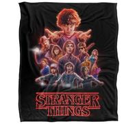 Stranger Things Season 2 Heroes Silky Touch Super Soft Throw Blanket 152 X 127 Cm, White