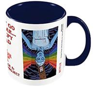 Stranger Things Season 4 Mug (The Nina Project Design) 11oz Ceramic White and Dark Blue Mug - Official Merchandise
