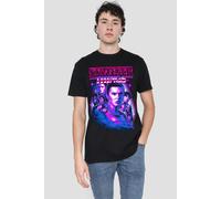 Stranger Things Season 4 Neon Retro Group Logo T-Shirt Stranger Things Black L